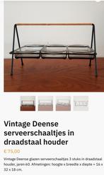 Vintage Deense serveerschaaltjes jaren 60 tig, Ophalen of Verzenden
