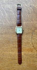Vintage horloge Rodania Sapphire, Staal, Polshorloge, Ophalen of Verzenden, Leer