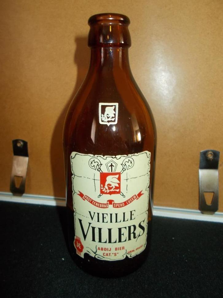 LIEZELE - bierfles VIEILLE VILLERS - Brij. VAN ASSCHE - 4, Verzamelen, Biermerken, Gebruikt, Flesje(s), Overige merken, Ophalen of Verzenden