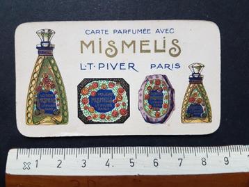 Carte parfumée avec Mismelis Paris Parfum reclame Parfumerie beschikbaar voor biedingen