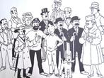 Tintin ✅ poster de la famille Hergé 1970 ❖ 38 x 55 cm, Ophalen of Verzenden, Kuifje, Nieuw, Plaatje, Poster of Sticker