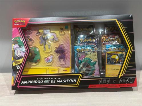 Coffret Collection Premium Ampibidou ex de Mashynn frans, Hobby en Vrije tijd, Verzamelkaartspellen | Pokémon, Ophalen of Verzenden