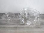 Vintage Glazen Punchset - 12 Kopjes, Antiek en Kunst, Ophalen of Verzenden