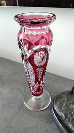 Val St Lambert - Vase en cristal VSL hauteur 32 cm, Antiquités & Art, Enlèvement ou Envoi