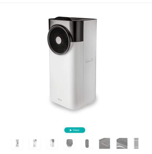 Duux blizzard mobiele airco, Elektronische apparatuur, Airco's, Zo goed als nieuw, Mobiele airco, 60 tot 100 m³, 3 snelheden of meer