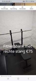 Bench press bank + Stang, Sport en Fitness, Fitnessmaterialen, Zo goed als nieuw, Ophalen
