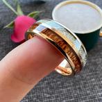 Wolfraam ring 18 karaat rosé goud verguld - Leah, Bijoux, Sacs & Beauté, Bagues, Femme ou Homme, Autres matériaux, Rose, Envoi