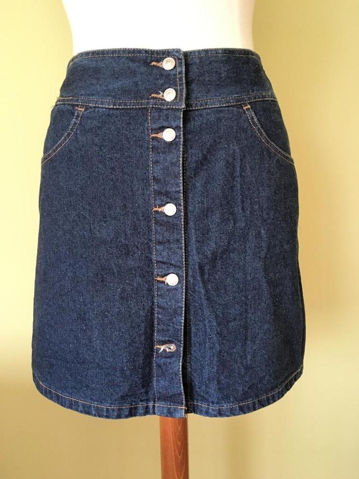 Benetton denim jeansrokje maat S, Kleding | Dames, Rokken, Zo goed als nieuw, Maat 36 (S), Blauw, Boven de knie, Ophalen of Verzenden