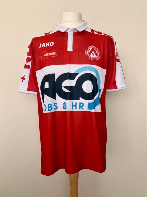 KV Kortrijk 2016-2017 Home Rougeaux match worn shirt, Sport en Fitness, Voetbal, Ophalen
