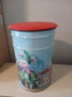 Opbergton/zitje, Ophalen, Zo goed als nieuw, Met deksel