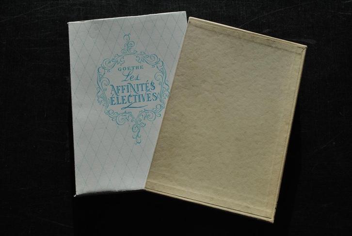 GOETHE Les affinités électives illustrations E. DUFOUR 1944, Boeken, Literatuur, Gelezen, Ophalen of Verzenden