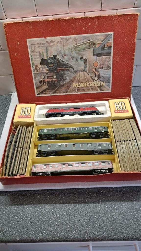Marklin set jaren 60, Hobby en Vrije tijd, Modeltreinen | H0, Gebruikt, Treinset, Wisselstroom, Märklin, Analoog, Ophalen of Verzenden