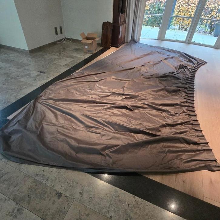 Draperieën gevoerd, Huis en Inrichting, Stoffering | Gordijnen en Lamellen, Gebruikt, 200 cm of meer, Ophalen