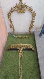 Bronzen spiegelframe en console, Antiek en Kunst, Ophalen, Brons