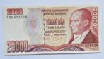 Turkije 20.000 Lira 1995, Postzegels en Munten, Bankbiljetten | Europa | Niet-Eurobiljetten, Verzenden