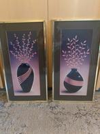 Twee vintage kaders jaren 80, Antiek en Kunst, Ophalen