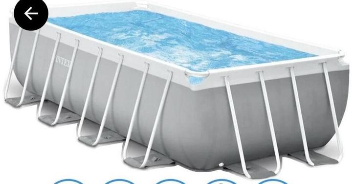 Intex zwembad langwerpig met zandfilterpomp en tal van acc.., Tuin en Terras, Zwembaden, Zo goed als nieuw, Rond, Ophalen