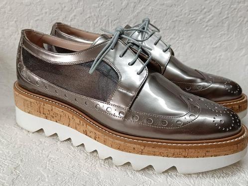 Pertini dames veterschoenen Metallic zilver NIEUW maat 38,5, Kleding | Dames, Schoenen, Nieuw, Sneakers, Overige kleuren, Ophalen of Verzenden