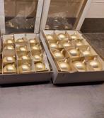 Kerstballen - mat gouden kleur 24 stuks verschillende maten, Diversen, Gebruikt, Ophalen