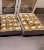 Kerstballen - mat gouden kleur 24 stuks verschillende maten, Enlèvement, Utilisé
