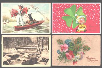 grand lot 436 cartes postales/cartes de vœux thème Nouvel An