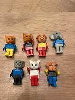 Set van 7 mini Lego Fabuland dierenfiguren, Gebruikt, Lego