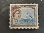 Gambia 1953 Britse Kolonie - zeilboot **, Ophalen of Verzenden, Overige landen, Postfris