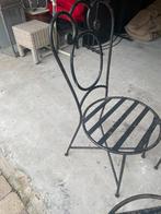 4 smeedijzeren stoelen, Ophalen, Gebruikt