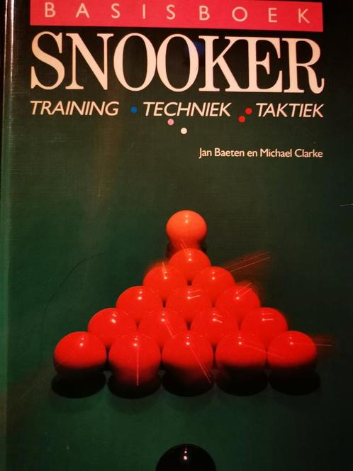 Snooker basisboek training techniek Taktiek  Jan Baeten ea, Livres, Livres de sport, Comme neuf, Sport de ballon, Enlèvement ou Envoi