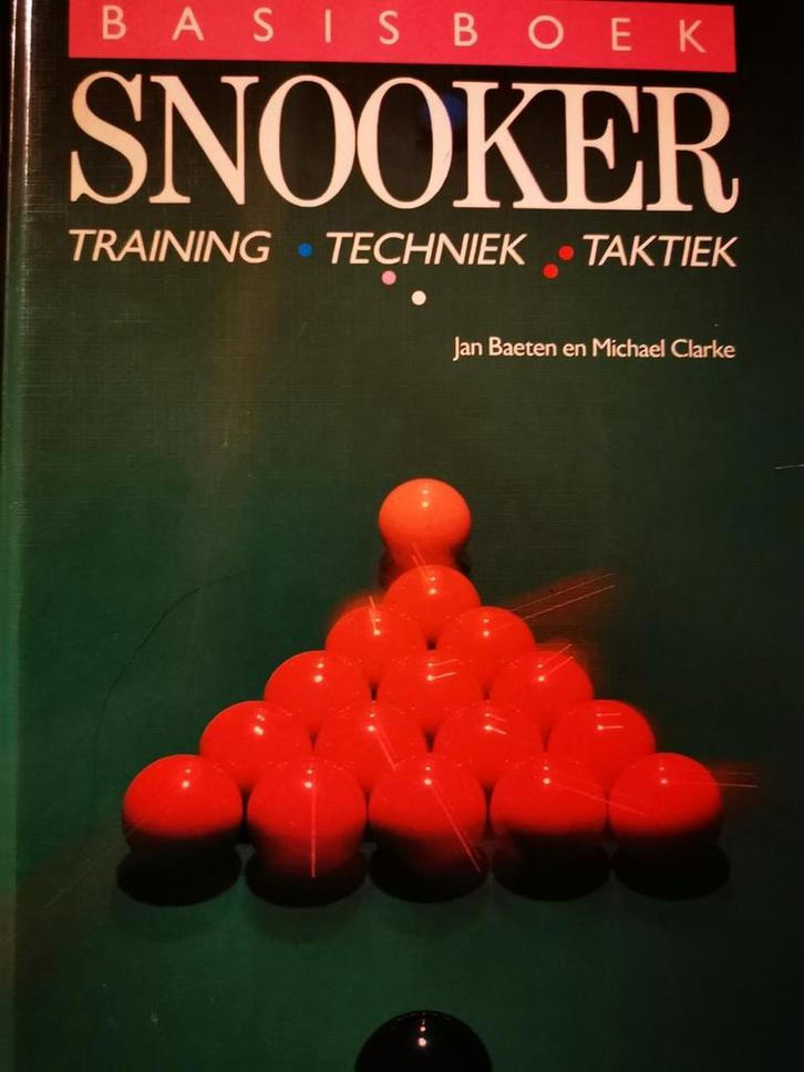 Snooker basisboek training techniek Taktiek  Jan Baeten ea, Boeken, Sportboeken, Zo goed als nieuw, Balsport, Ophalen of Verzenden
