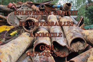 Métaux ferrailles enlèvement GRATUIT a domicile beschikbaar voor biedingen