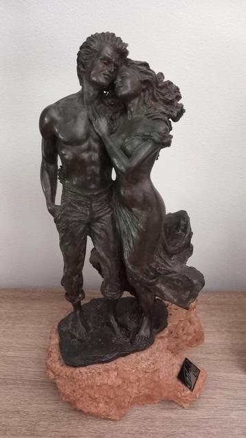 Koppel beeld ebano manuel vidal collection  beschikbaar voor biedingen