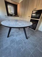 Ronde tafel met keramische plaat, Ophalen, Zo goed als nieuw