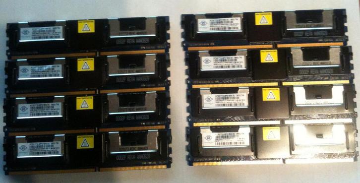 Lot 8 barrettes 2 Go 2Rx8 PC2 - 5300F (Total : 16 Go), Informatique & Logiciels, Mémoire RAM, Utilisé, Desktop, 16 GB, Envoi