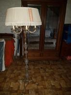 lampadaire pied laiton ou bronze, décoration verre large aba, Maison & Meubles, Lampes | Lampadaires, 150 à 200 cm, Enlèvement