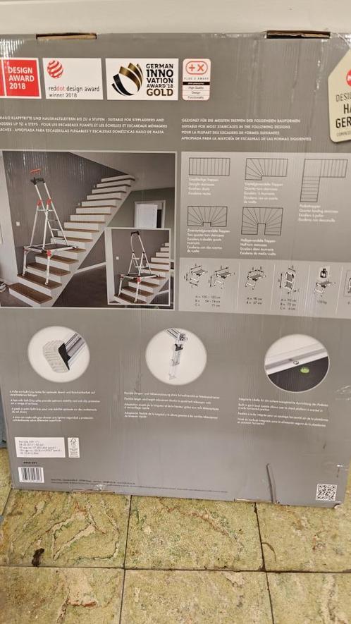 Plateforme pour escalier HAILO, Doe-het-zelf en Bouw, Ladders en Trappen, Zo goed als nieuw, Ladder, Opvouwbaar of Inschuifbaar