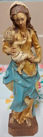 Vintage houten Maria beeldje, Ophalen of Verzenden