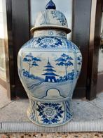 Antiek grote chinese gember pot vaas porselein, Antiek en Kunst, Ophalen
