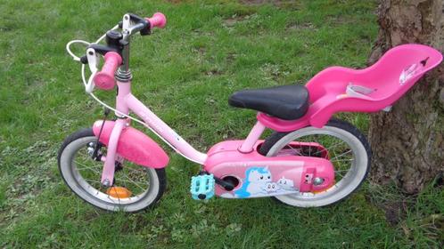 14 inch roze fiets unicorn met poppenmandje, Vélos & Vélomoteurs, Vélos | Filles, Comme neuf, 14 pouces ou moins, Enlèvement