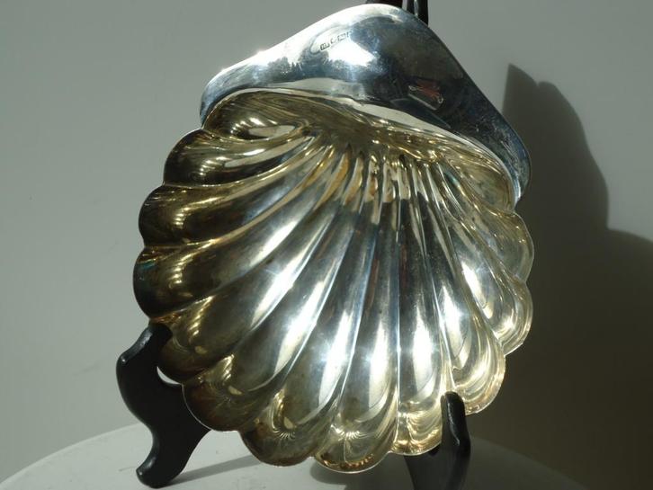 1905 Zilveren schelp ATKIN Brothers HA sterling silver UK, Antiek en Kunst, Antiek | Zilver en Goud, Zilver, Ophalen of Verzenden