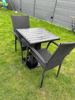 Table de jardin et chaises, Jardin & Terrasse, Tables de jardin, Rond, Enlèvement, Utilisé, Osier