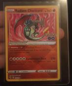 Radiant charizard 011 pokemon Go, Ophalen of Verzenden, Zo goed als nieuw, Losse kaart, Foil