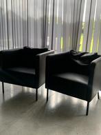 Ikea Ekero fauteuil zwarte lederen look, Ophalen, Gebruikt