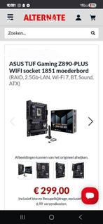 Asus Tuf Gaming Motherboard Z890 Plus Nieuw, Ophalen of Verzenden, Nieuw