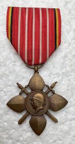 Medaille, Nat Verbond Vet Koning Albert-1, Dankbetuiging WOI, Verzamelen, Militaria | Algemeen, Ophalen of Verzenden, Landmacht