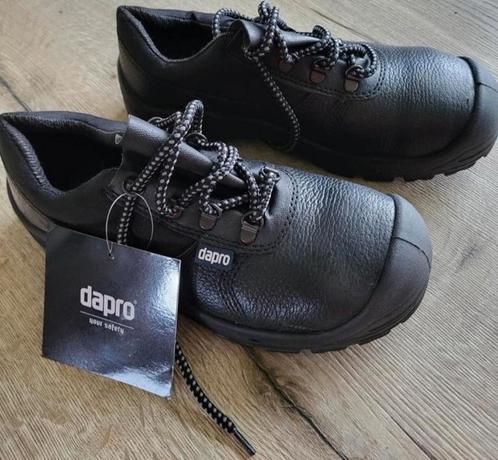 DAPRO S3 werkschoenen  zwart leer stalen neus maat 39, Tuin en Terras, Werkkleding, Nieuw, Heren, Schoenen, Ophalen of Verzenden