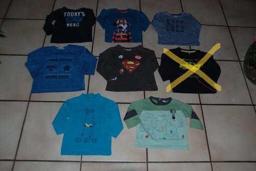 Set van 7 T-shirts voor babyjongens met lange mouwen T80cm o, Kinderen en Baby's, Babykleding | Maat 80, Zo goed als nieuw, Jongetje