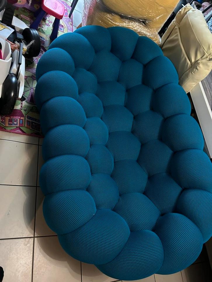 Canapé Bubble 3D bleu, Maison & Meubles, Canapés | Sofas & Chaises Longues, Comme neuf, Enlèvement ou Envoi