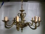 BRONZEN LUCHTER MET 8 ARMEN, Ophalen, Gebruikt, Metaal