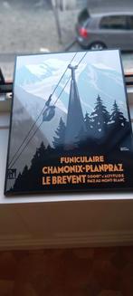 Plaque émaillée chamonix, roger broders,émaillerie belge, Enlèvement ou Envoi